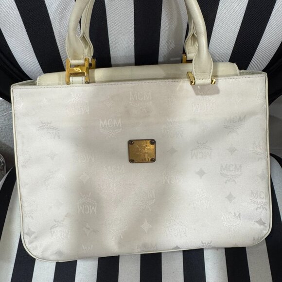 Light Beige MCM Limited Edition Nylon Bag - Picture 6 of 8